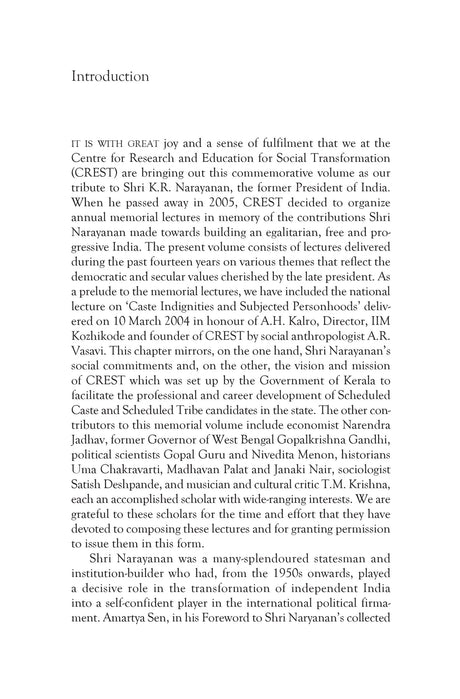 Nationhood, Social Justice and Unequal Transformations: Essays for K.R. Narayanan - Retail Maharaj