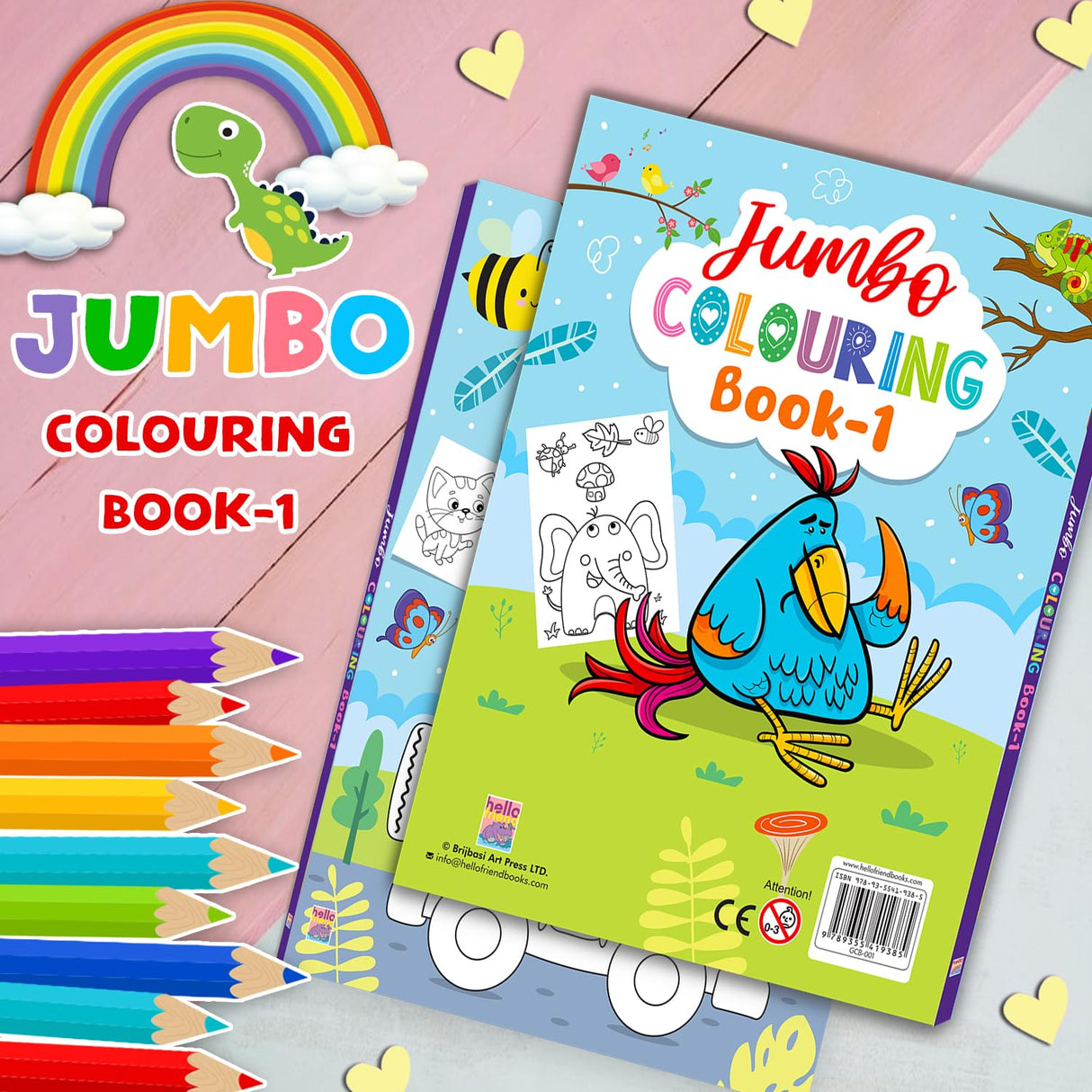 Jumbo Colouring Book 1 - Retail Maharaj