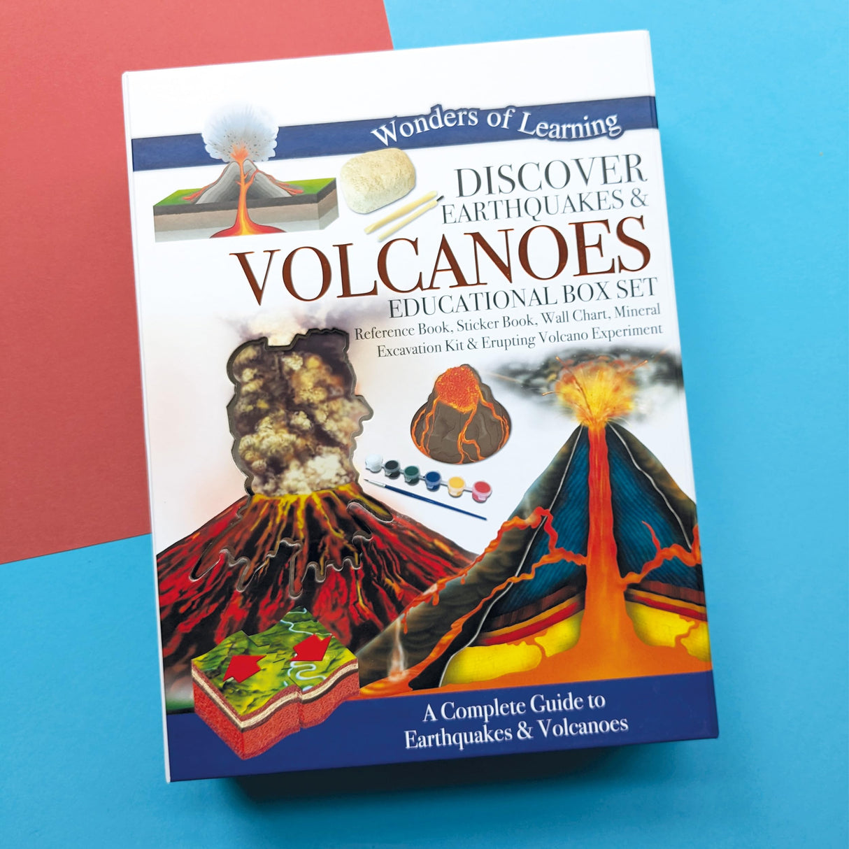 Discover Earthquakes & Volcanoes: Educational Box Set (Wonders of Learning Educational Box Set) - Retail Maharaj