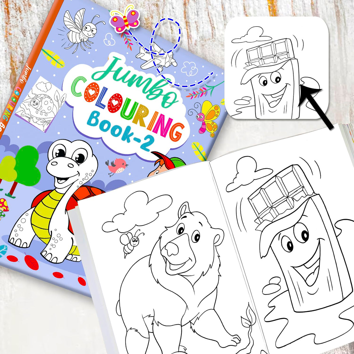 Jumbo Colouring Book 2 - Retail Maharaj