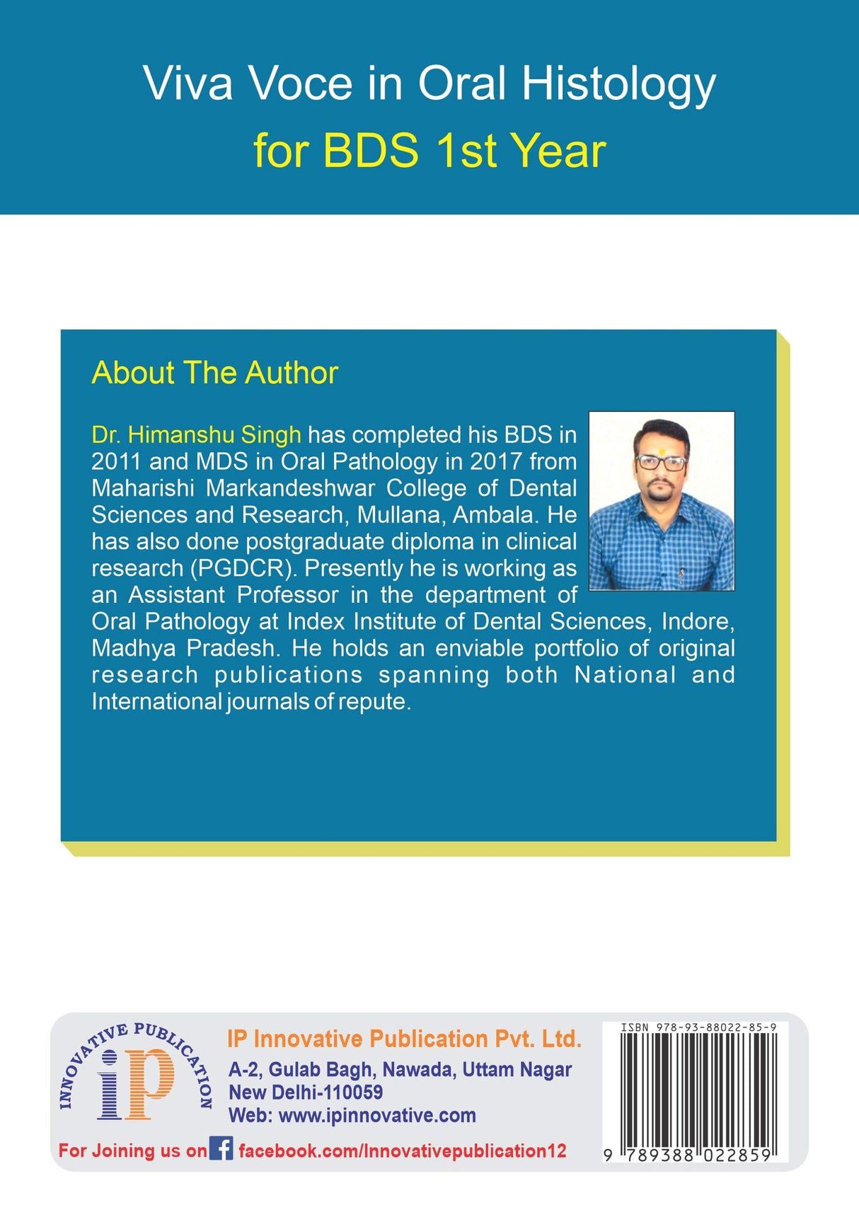 Viva Voce in Oral Histology for BDS 1st Year - Retail Maharaj