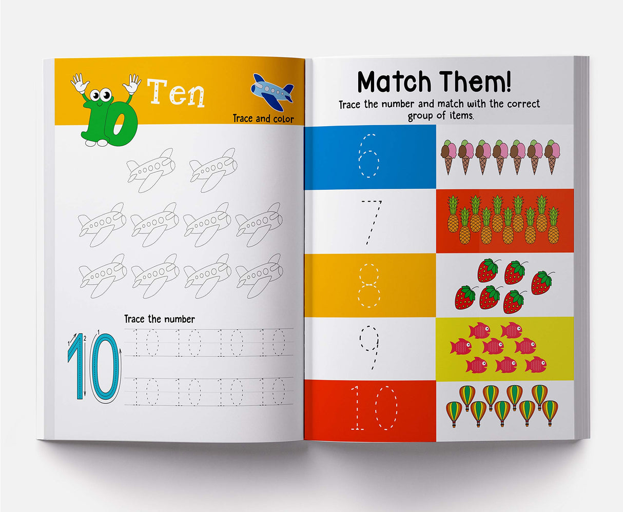 Numbers 1–10 – Write and Practice Book for Kids: Learn to Trace and Write Numbers 1 to 10 with Fun Activities | Early Math Writing Workbook for Toddlers, Preschool & Kindergarten | Ages 3–5 Years (Writing Fun Series) | 2+ hours of Learning time - Retail Maharaj