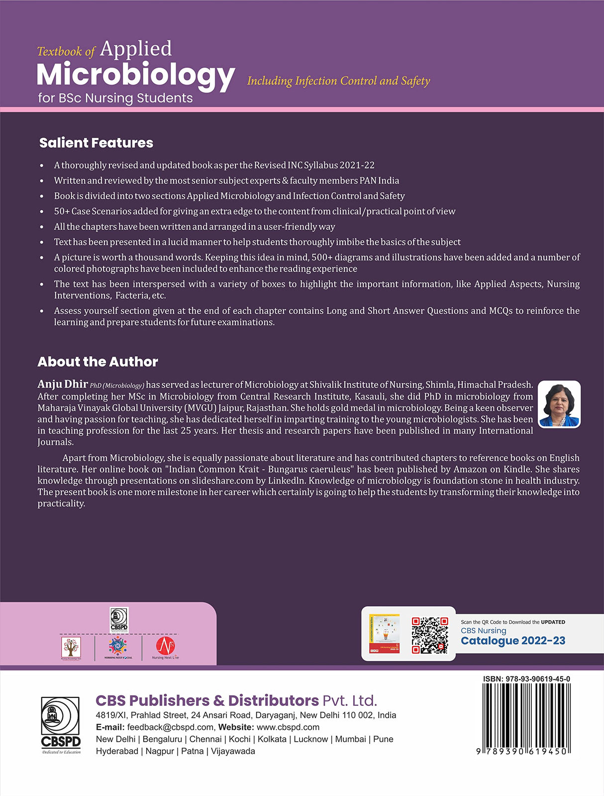 Textbook Of Applied Microbiology Including Infection Control And Safety For Bsc Nursing Students 2Ed (Pb 2025) - Retail Maharaj