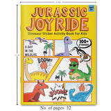Jurassic Joyride Dinosaur Sticker Activity Book For Kids - Retail Maharaj