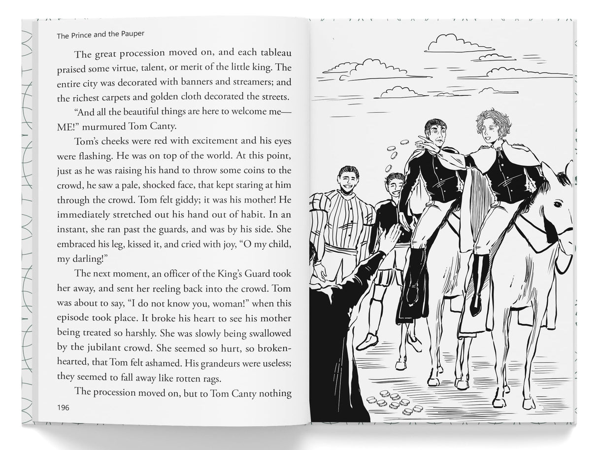 The Prince and the Pauper : Illustrated Abridged Children Classics English Novel with Review Questions - Retail Maharaj
