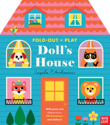 Fold-Out + Play: Doll's House: Build your own 3D house with interactive play pieces and stickers - Retail Maharaj