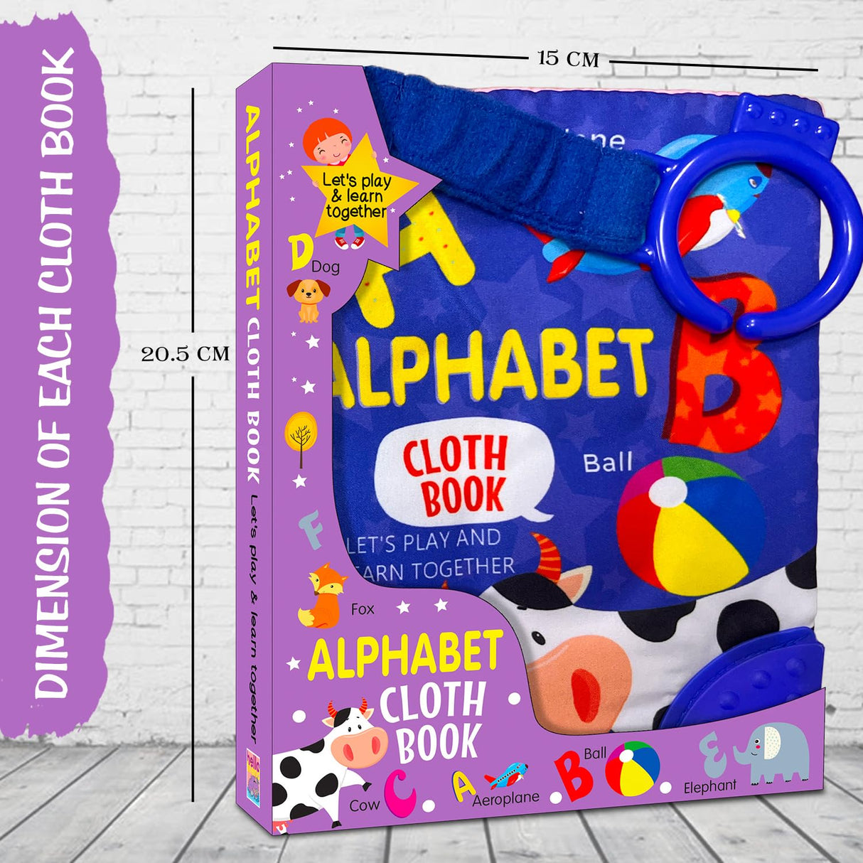 Hello Friend Books Fun With Alphabets - Cloth Book for Early Learning and Interactive Education - Retail Maharaj