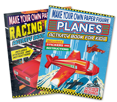 Make Your Own Paper Figures – Planes Cut, Fold & Create Flying Fun | Ages 6–10 | DIY Activity Book with Templates for 2+ Hours of Crafty Fun - Retail Maharaj