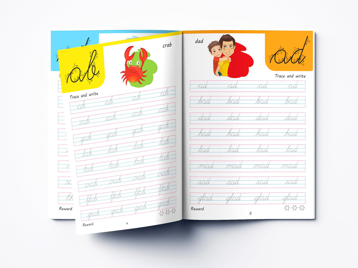 Cursive Handwriting - Word Family: Practice Workbook For Children - Retail Maharaj