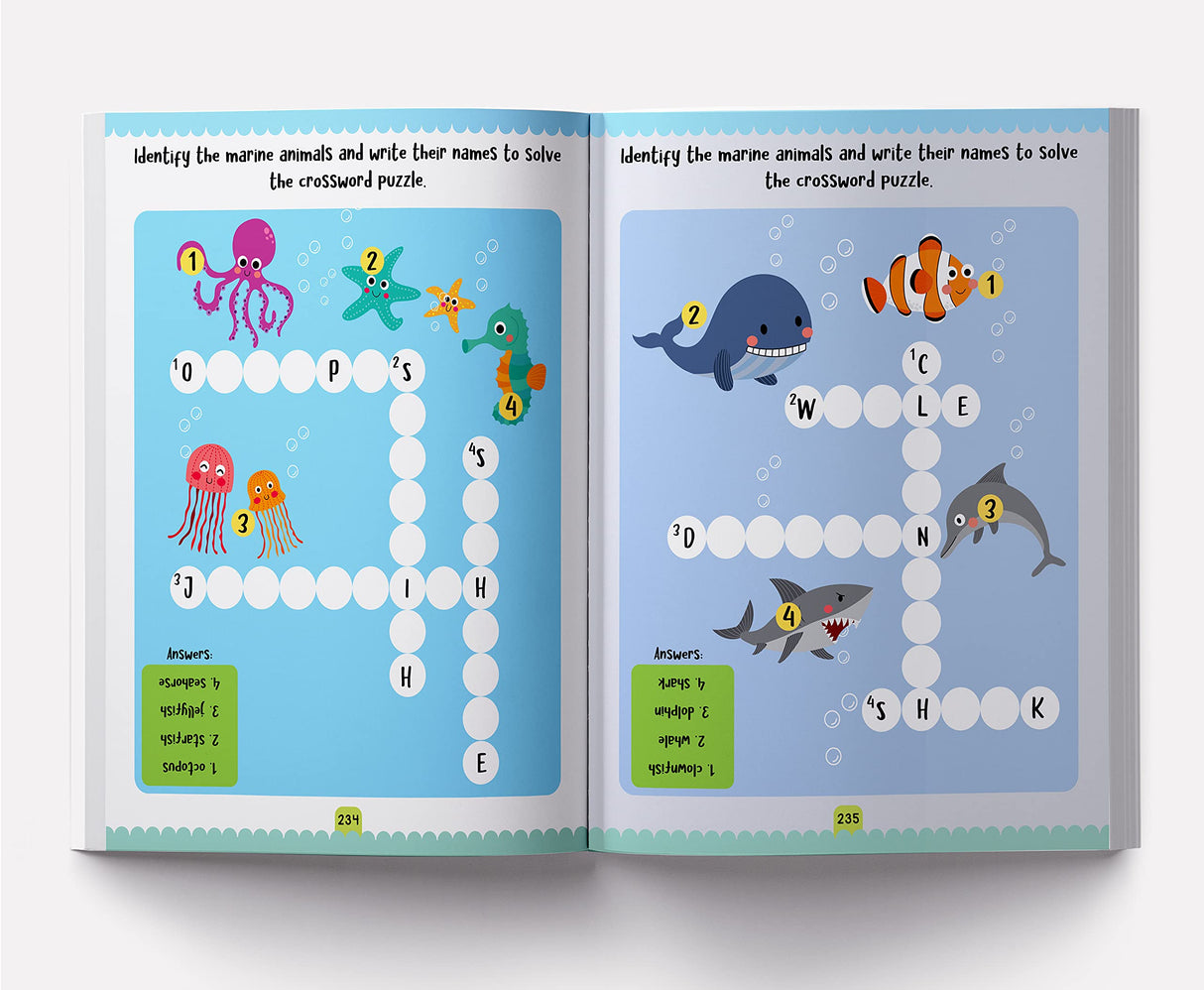 My Super Fun Kindergarten Activity Workbook for Children : Pattern Writing, Colors, Shapes, Numbers 1-10, Early Math, Alphabet, Brain Booster Activities, Following Directions, and Interactive Activities (Kids Ages 4 to 6) - Retail Maharaj