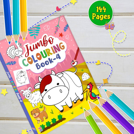 Jumbo Colouring Book 4 - Retail Maharaj