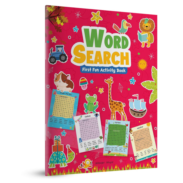 Word Search: First Fun Activity Book for Kids | Beginner Puzzles to Build Vocabulary | Ages 4–7 | 2+ Hours of Interactive Learning - Retail Maharaj