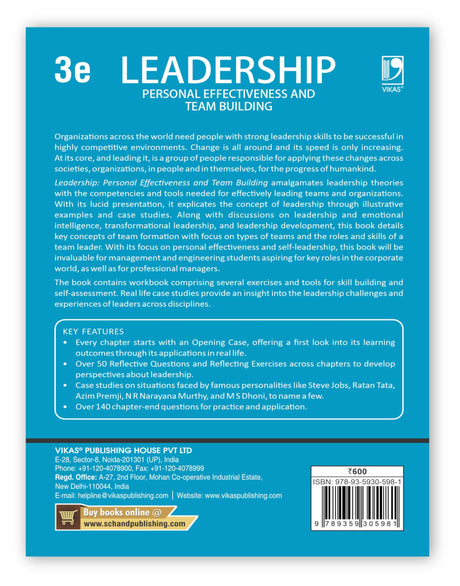 Leadership : Personal Effectiveness and Team Building | 3rd Edition - Retail Maharaj