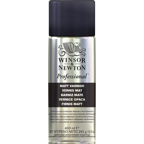 Winsor & Newton Artists Matt Varnish Spray 400ml - Retail Maharaj