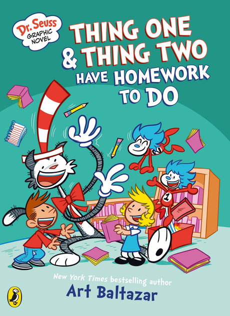 Dr Seuss Graphic Novel: Thing One and Thing Two Have Homework to Do: A Cat in the Hat Story - Retail Maharaj