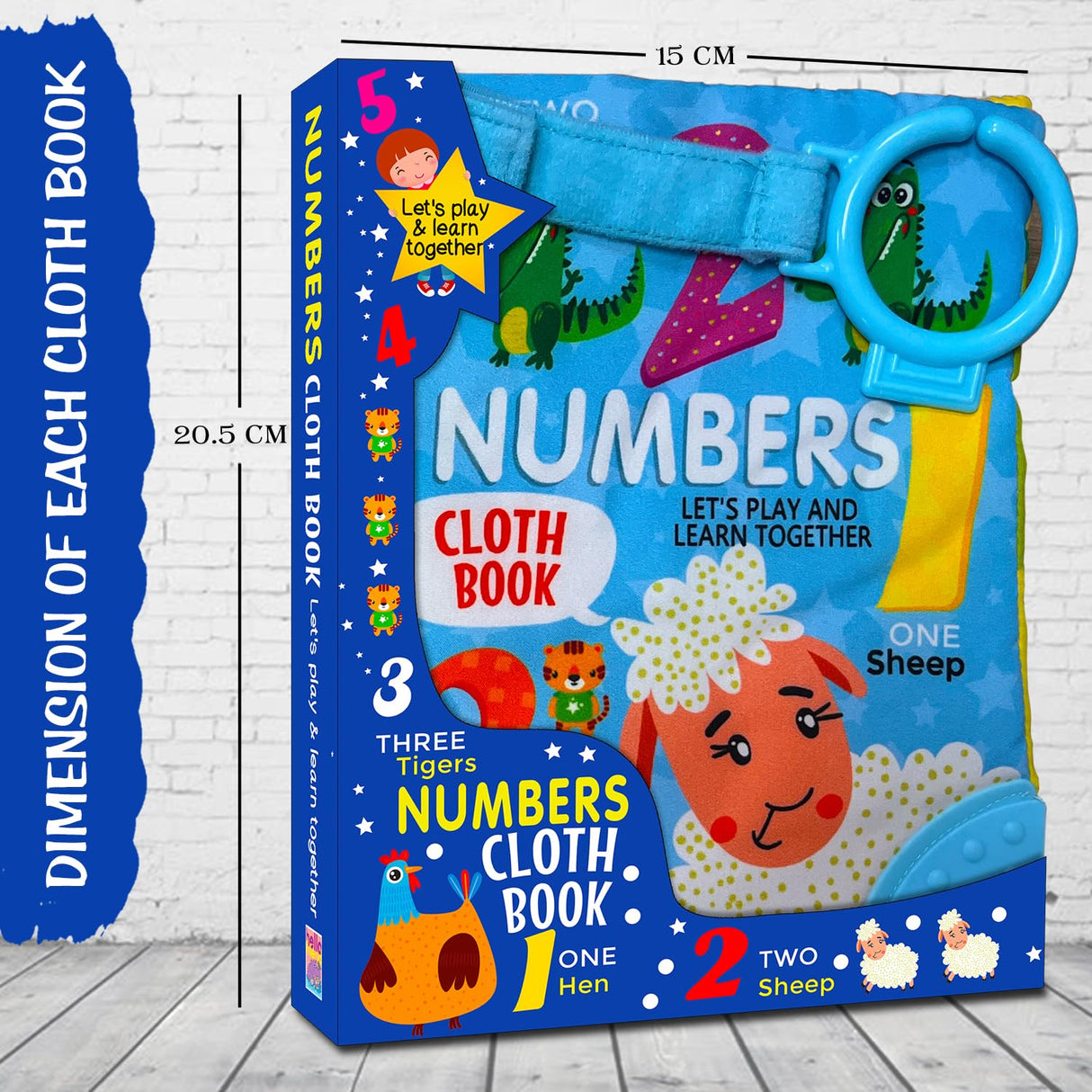 Numbers Cloth Book for Early Learning and Interactive Education for Kids - Retail Maharaj
