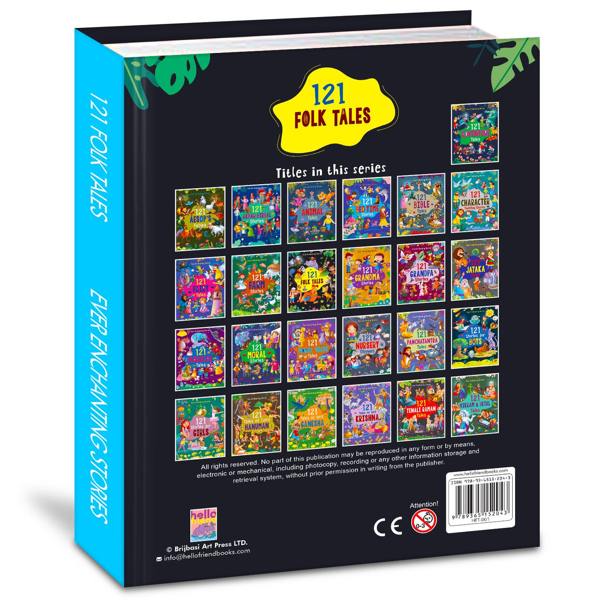 121 Folk Tales - Illustrated Story Books for Kids and Childrens - Bedtime Traditional Short Stories with Colourful Pictures in English | Hello Friend Books - Ages 3+ Years (121 Short Stories Book) - Retail Maharaj