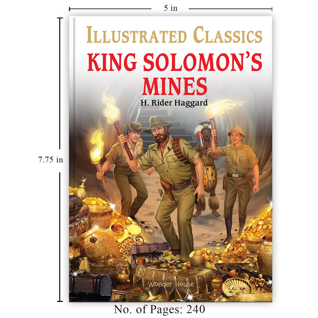 King Solomon's Mines : Illustrated Abridged Children Classics English Novel with Review Questions - Retail Maharaj