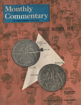 Budget Number, 1972 Special Issue Of Monthly Commentary , April 1972