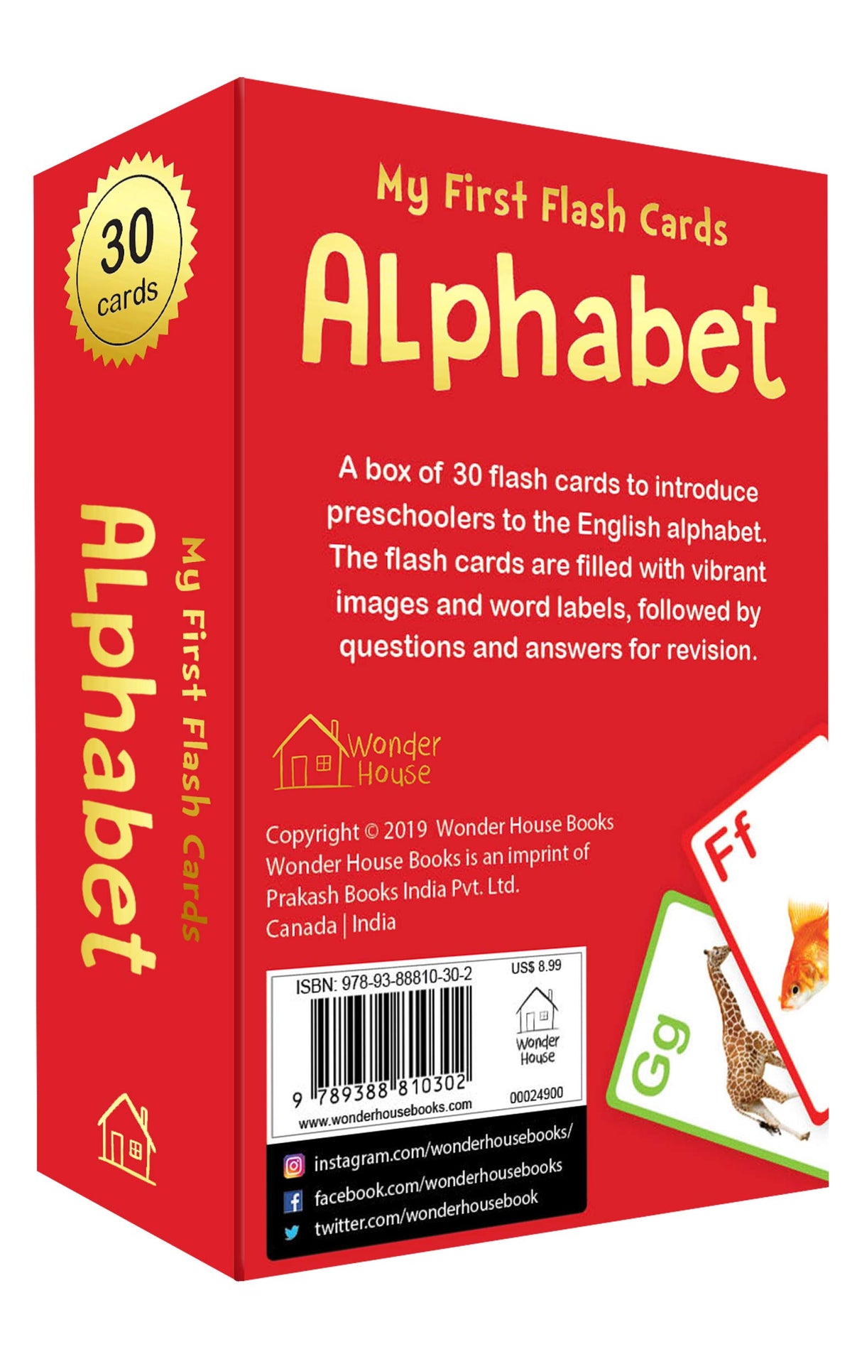 My First Flash Cards Alphabet : 30 Early Learning Flash Cards For Kids - Retail Maharaj