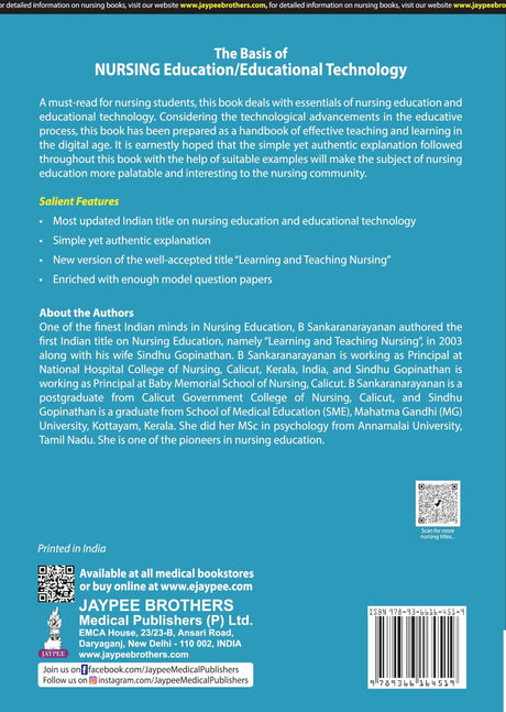 THE BASIS OF NURSING EDUCATION/EDUCATIONAL TECHNOLOGY (SEMESTER V) - Retail Maharaj