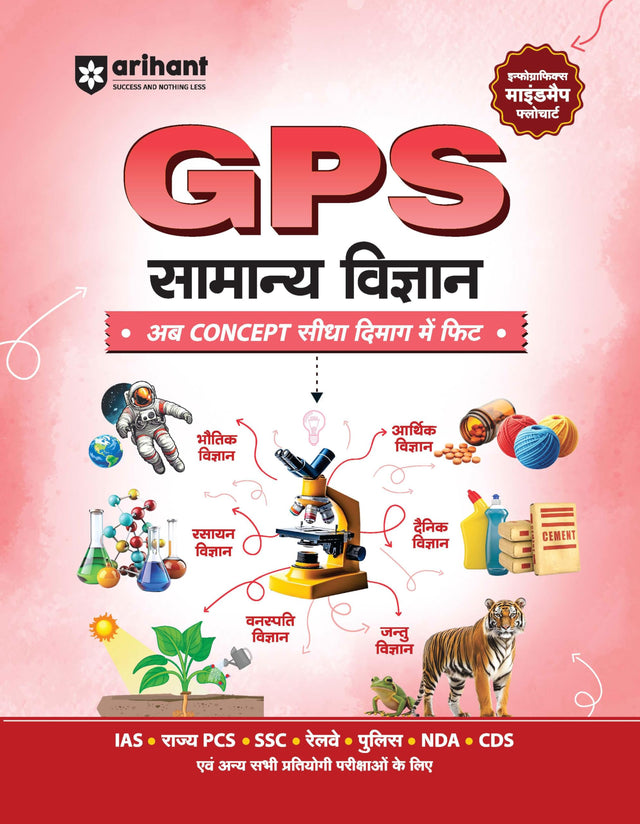 Arihant GPS General Science Book 2025 | GS and General Knowledge Guide for UPSC, IAS, State PCS, SSC, Railway, Police, NDA, CDS and Competitive Exams ... World History, Culture | Hindi Medium - Retail Maharaj