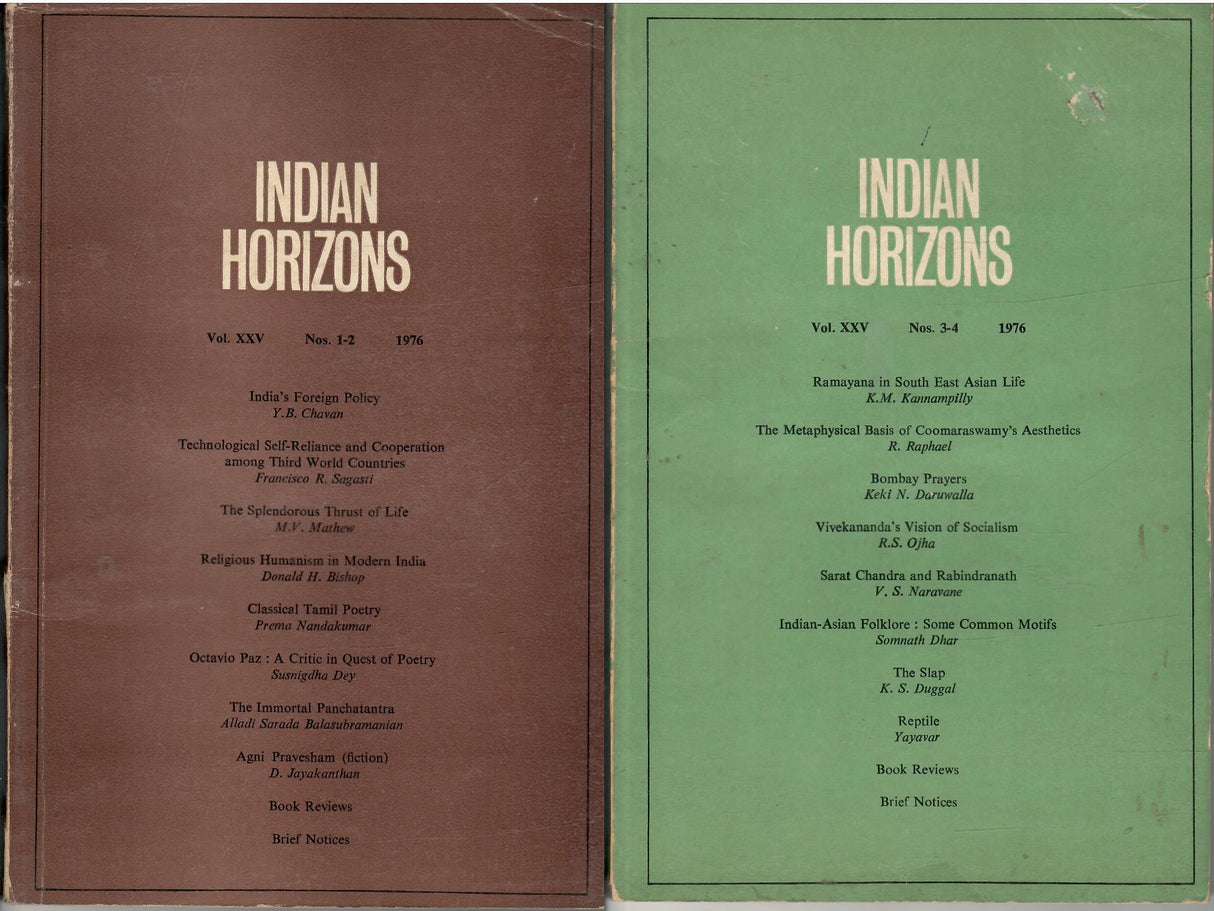 Indian Horizons Vol XXV, No 1-2 & 3-4 (1976)