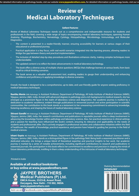 Review of Medical Laboratory Techniques: MCQs Based on Theoretical Knowledge and Clinical Practice - Retail Maharaj
