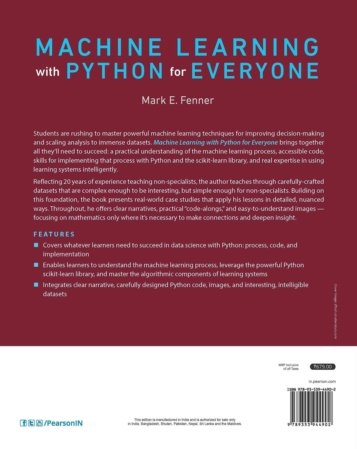 MACHINE LEARNING WITH PYTHON FOR EVERYONE - Retail Maharaj