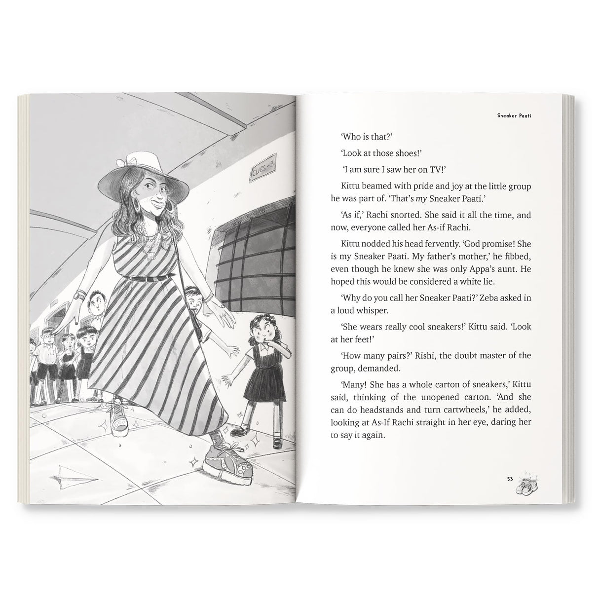 Sneaker Paati | Fun Story of a Young Boy and His Awesome Grandmother | Themes of Friendship, Courage, Bullying, Kindness | Quirky Illustrations | Ages 8 + - Retail Maharaj