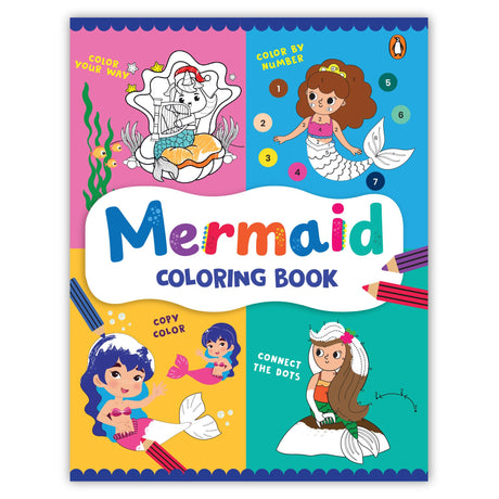Mermaid Coloring Book: Fun Underwater Coloring Activity Book for Kids I Includes Dot-to-Dot, Number Coloring, and Copy-Color Activities | Perfect for ... I Ages 3+ [Penguin Early Learning Series] - Retail Maharaj