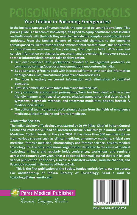 Pocketbook of Poisoning Protocols (2nd Edition) - Retail Maharaj
