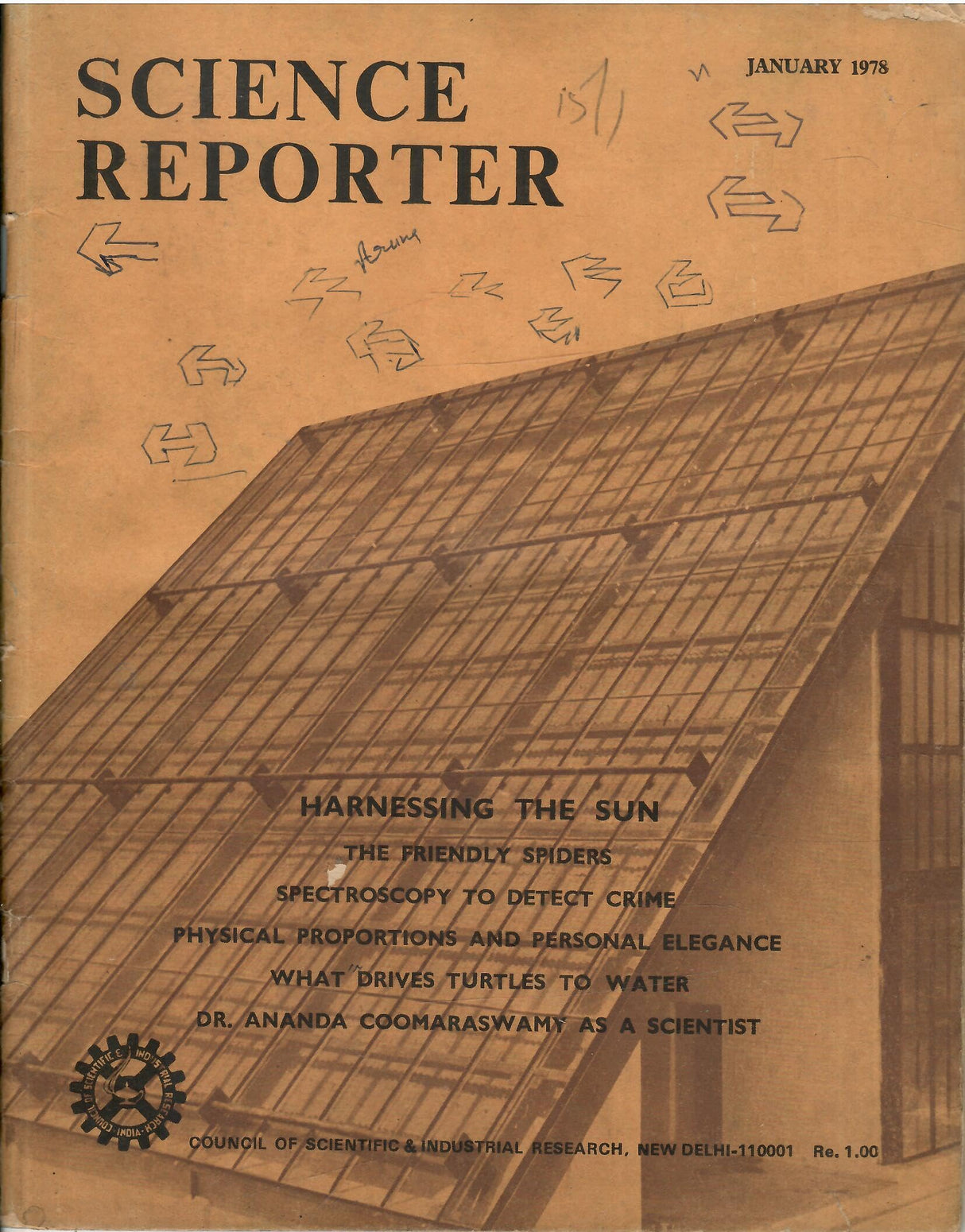 Science Reporter Vol. 15 , Nos. 1 , 2 , 3 , 4 , 5 , 6 , 7 , 8 , 9 ,10 ,11 and 12 ( January 1978 to December 1978 ) ( Set Of 12 Books )