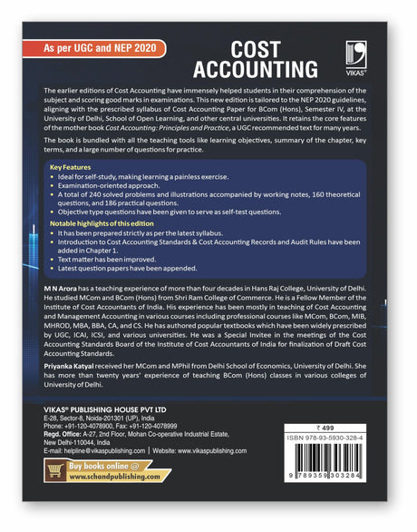 Cost Accounting : As per UGC and NEP 2020 - Retail Maharaj