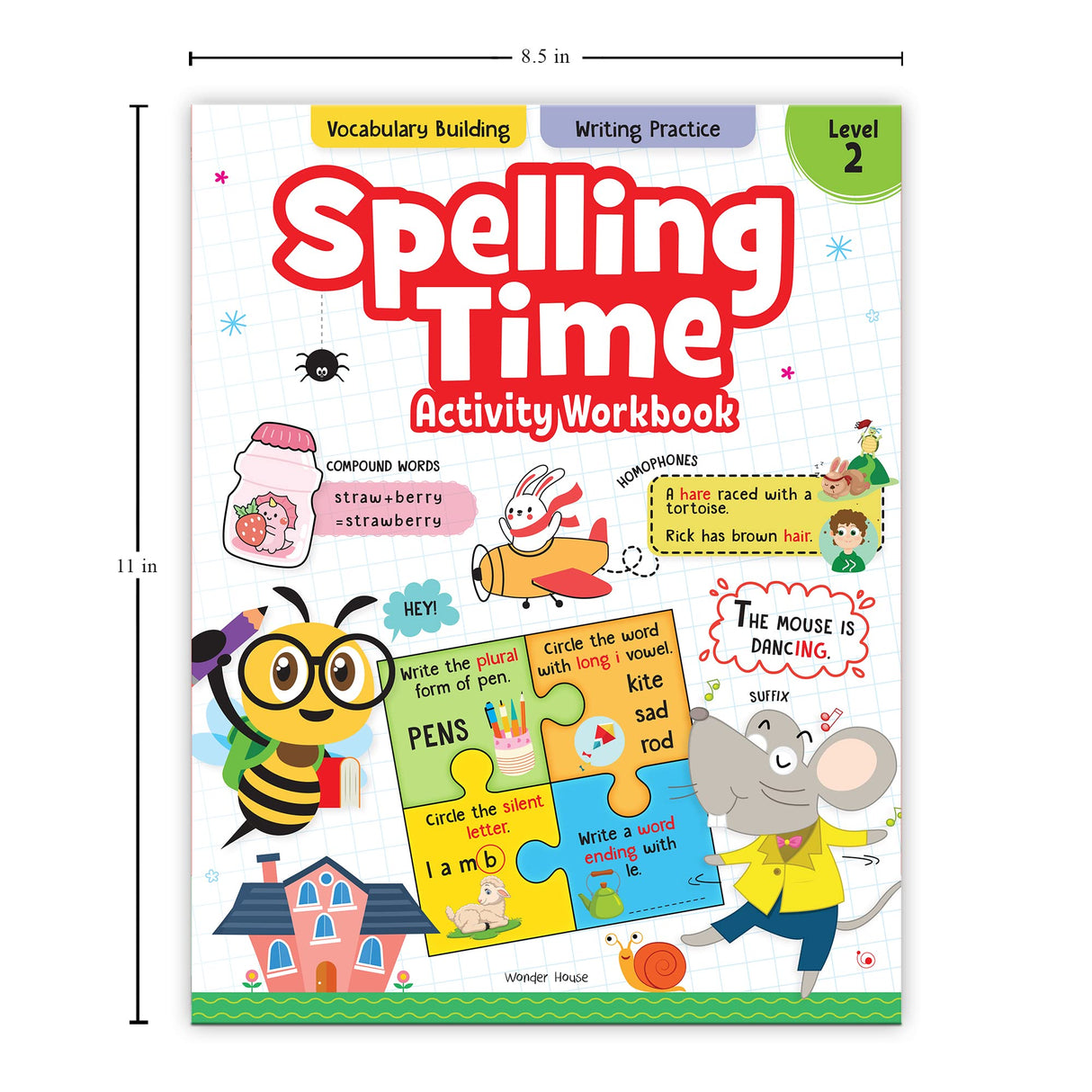 Spelling Time Activity Workbook – Book 2 | Fun Word Building & Practice Exercises | Ages 6–9 | Boost Spelling Skills Through Engaging Activities - Retail Maharaj