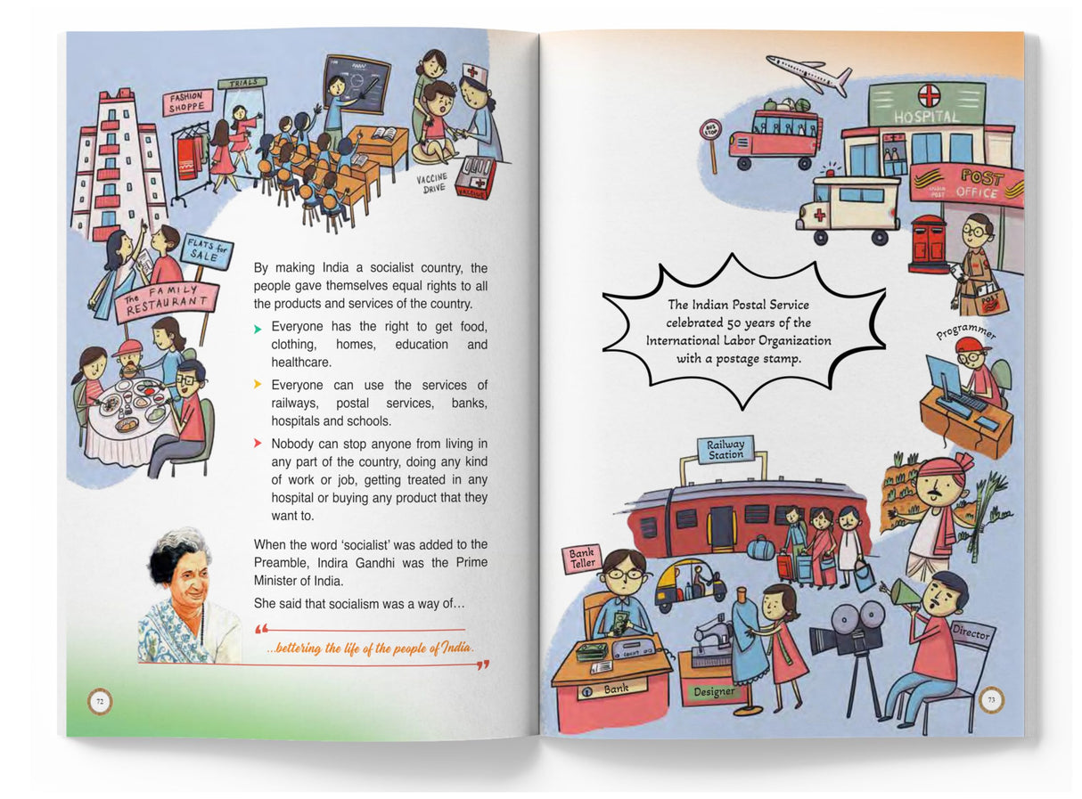 Constitution of India - illustrated book for children (Paperback-Perfect Binding) - Retail Maharaj