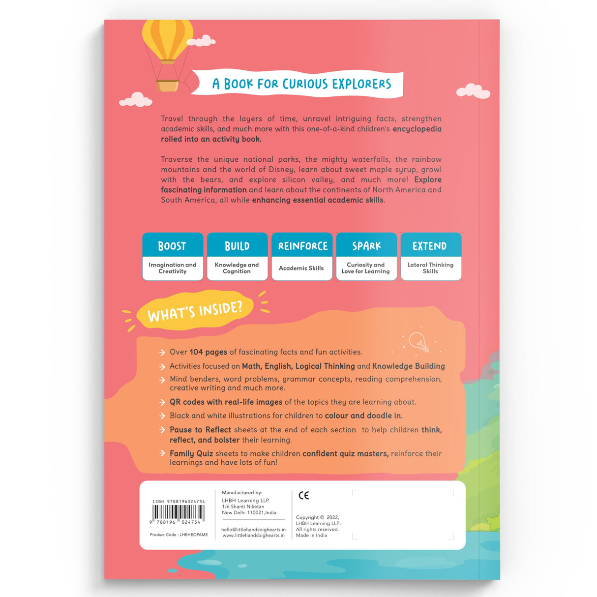 Little Hands Big Hearts Explore-O-Pedia Book 5 | Educational Knowlegde of Continents North and South America | Fun Activity Book | Math Sums Practice ... | Colour Activity | Age 7 to 11 Years Old - Retail Maharaj
