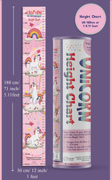 Unicorn Height Chart (Height Chart For Kids | Height Measuring Scale Sticker | Height Chart Wall Sticker for Children | Nursery Decoration) - Retail Maharaj