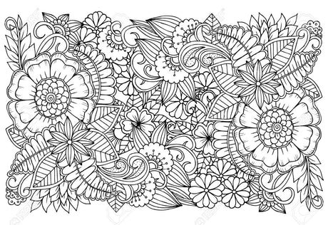 Flower Patterns Coloring Book for Adults - Retail Maharaj