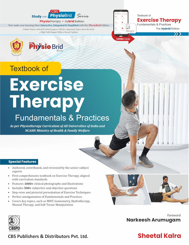 Textbook of Exercise Therapy-Fundamentals and Practices Pb- 2025 , ISBN - 9788197750069 - Retail Maharaj