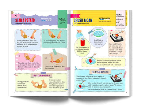 101 Science Experiments and Projects for Children | Hands-On Activities to Learn STEM Concepts | Ages 6–12 | Fun with Physics, Chemistry & Nature - Retail Maharaj