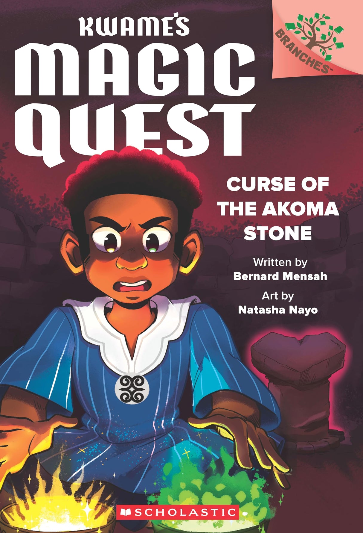 Kwame's Magic Quest #04: Curse Of The Akoma Stone (A Branches Book) - Retail Maharaj