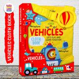Vehicles Cloth Book for Early Learning and Interactive Education for Kids - Retail Maharaj