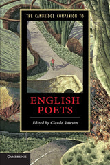 The Cambridge Companion to English Poets (Cambridge Companions to Literature) - Retail Maharaj