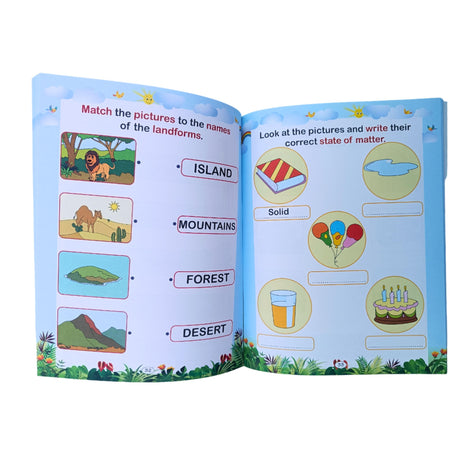 Combo of Three Activity Books -English,General Awareness and environment– for 6+yrs old children. Visually Attractive Pages and Interesting activities for kids - Retail Maharaj