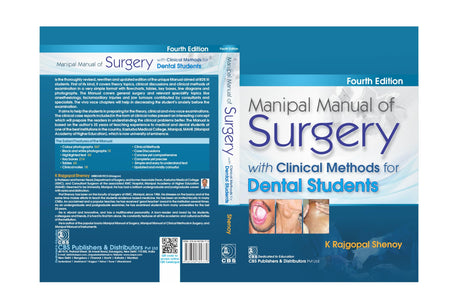 Manipal Manual Of Surgery With Clinical Methods For Dental Students 4Ed (Pb 2022) - Retail Maharaj