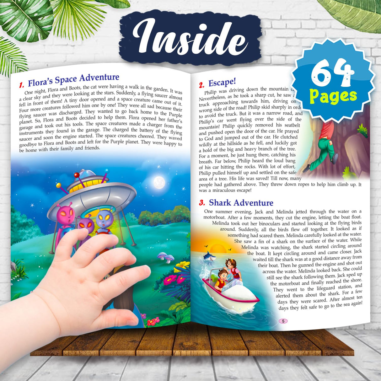 121 Adventure Tales - Illustrated Story Books for Kids and Childrens - Bedtime Traditional Short Stories with Colourful Pictures in English | Hello ... - Ages 3+ Years (121 Short Stories Book) - Retail Maharaj