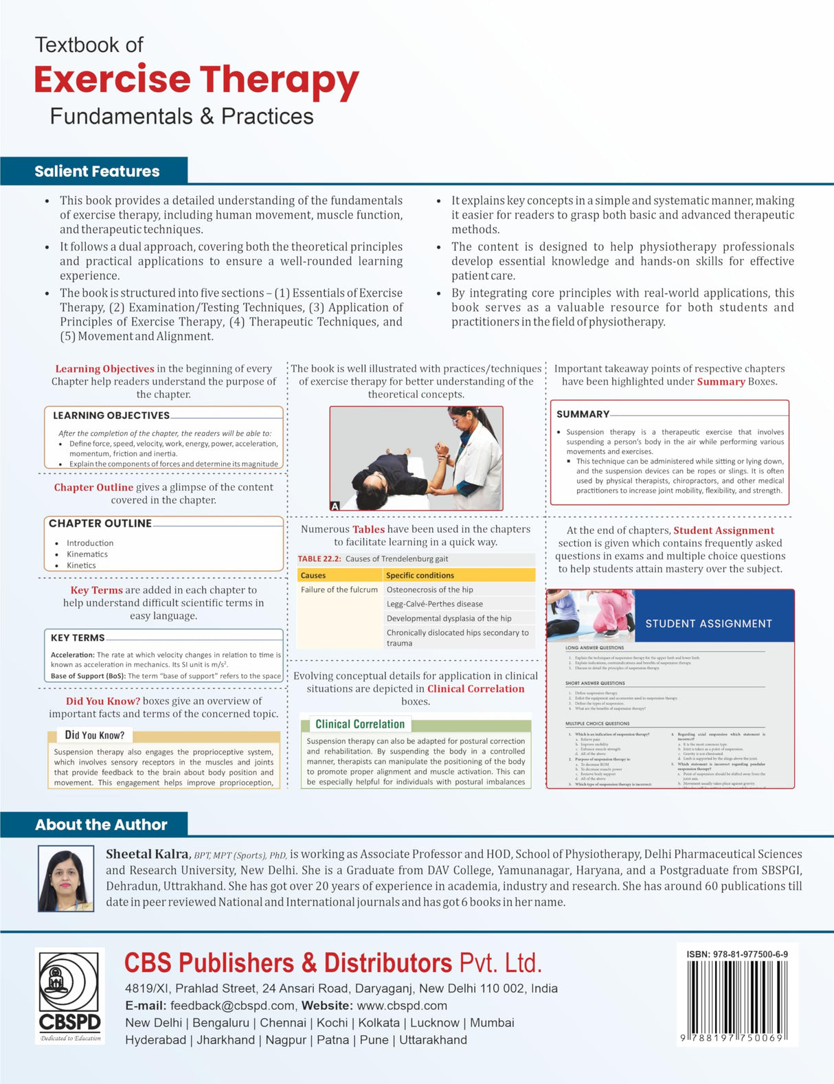 Textbook of Exercise Therapy-Fundamentals and Practices Pb- 2025 , ISBN - 9788197750069 - Retail Maharaj