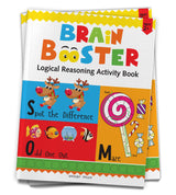 Preschool Activity Book: Brain Booster – Logical Reasoning Activity Book for Kids Ages 3–5 | Fun Puzzles, Patterns, Sorting, Matching & Thinking Skills | 3+ Hours of Brain-Boosting Fun - Retail Maharaj
