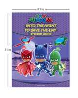 Into the Night to Save the Day – PJ Masks Sticker Book Fun Activity Book for Kids | 100+ Stickers, Mazes & Games | Ages 3–6 | 2 Hours of Hero-Packed Play & Learning - Retail Maharaj